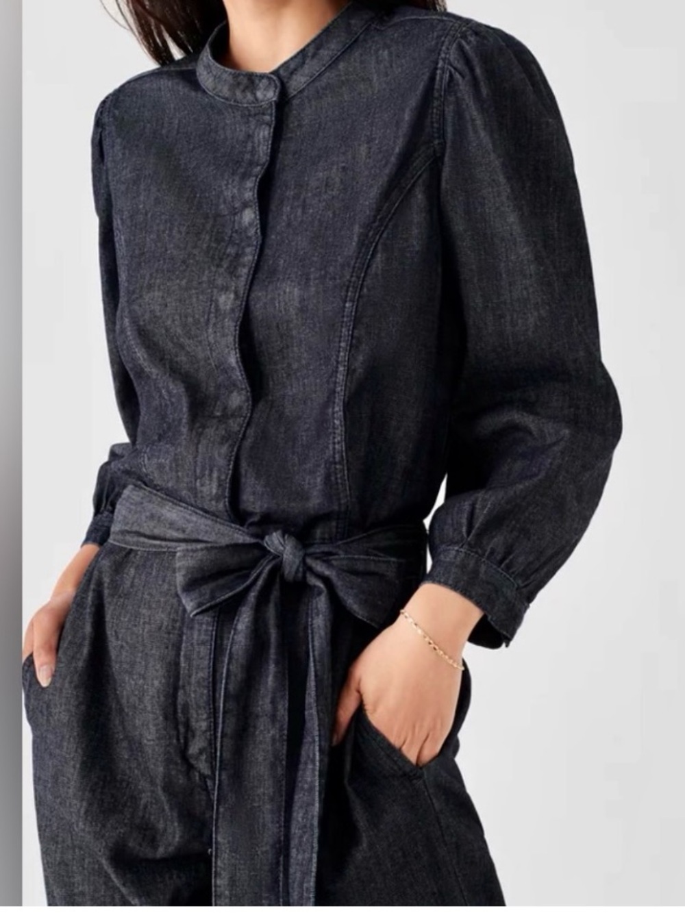 FAHERTY Charlotte denim jumpsuit